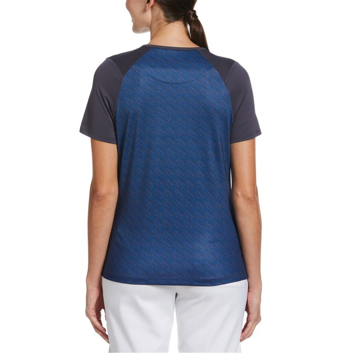 Mitered Polo Top Womens