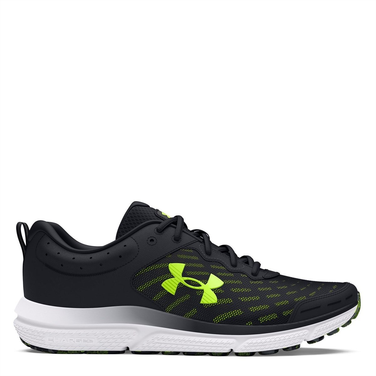 Under Armour Charged Assert 10 White Orange Men Road Running Shoes