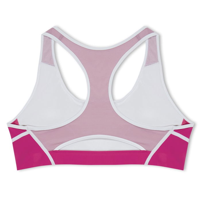 Lux Racer Colorblocked Padded Bra Womens Medium Impact Sports