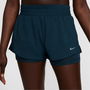 One Womens Dri FIT Mid Rise 3 2 in 1 Shorts