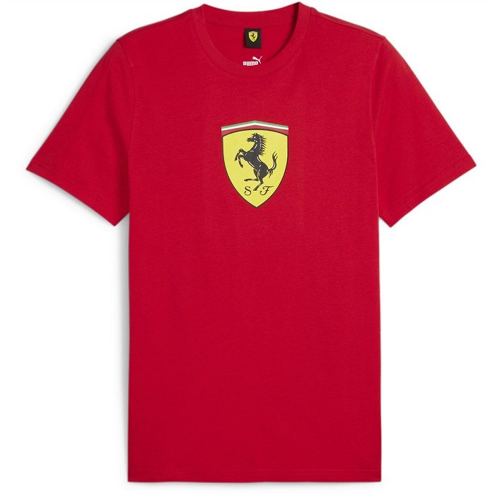 Ferrari Race Big Shield T Shirt Coloured
