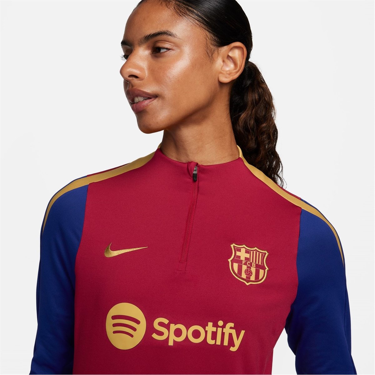 Nike FC Barcelona Dri FIT Strike Drill Top Womens Red 48.00