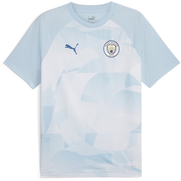 Manchester City Pre Match Short Sleeve Shirt 2023 2024 Adults