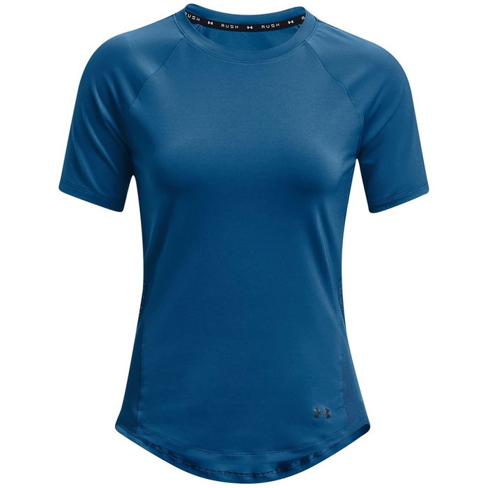 Armour Ua Rush Mesh Ss Gym Top Womens