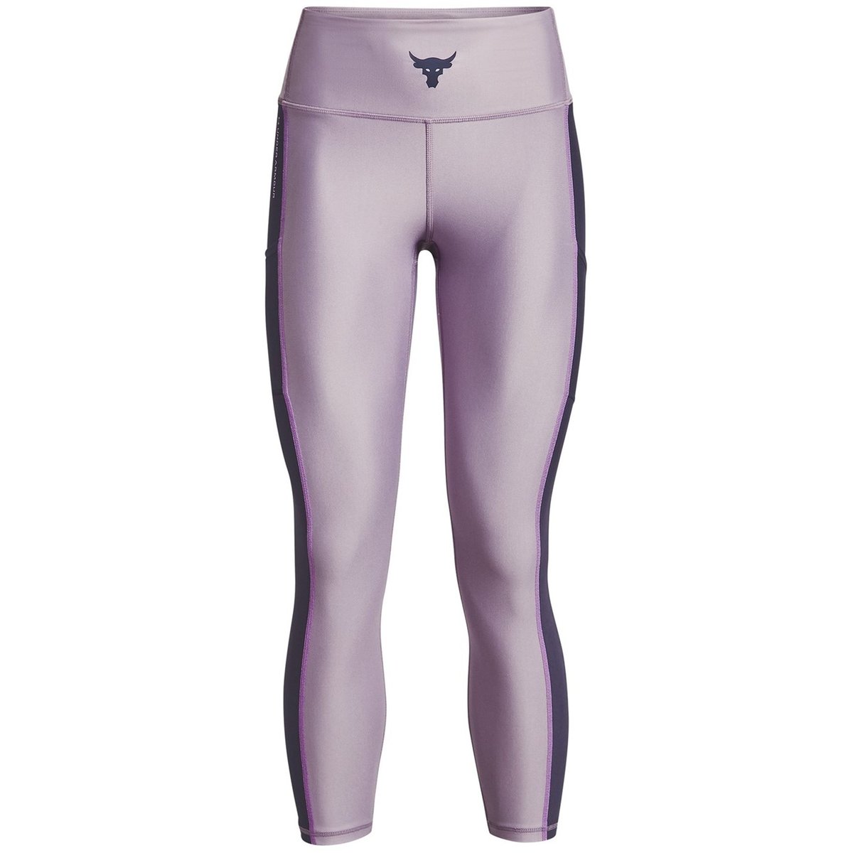 Under Armour Project Rock Heat Gear Ankle Legging Womens Purple 17.00