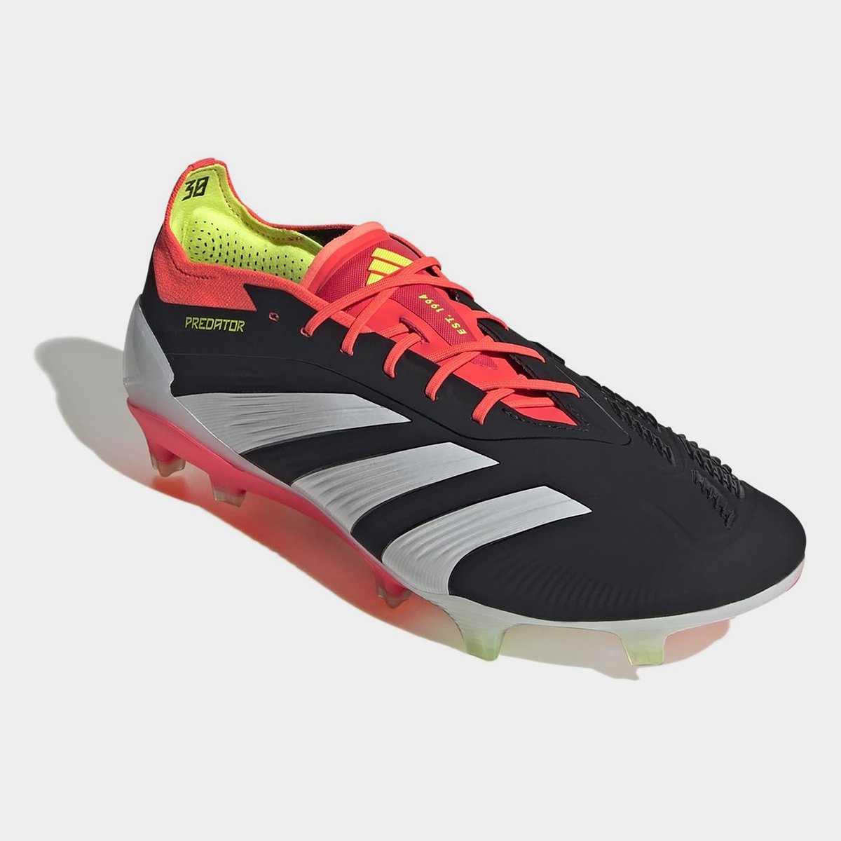 adidas Predator Elite Laced FG Adults Football Boots Black White Red 155.00