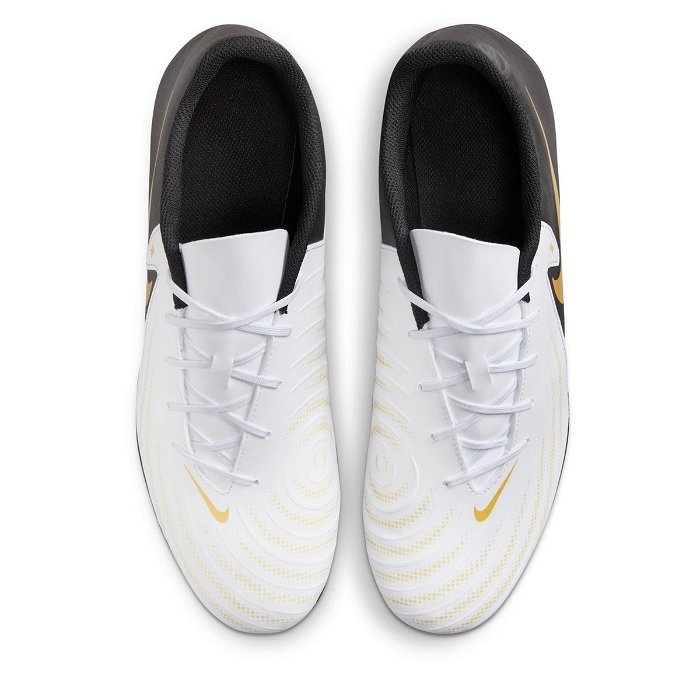 Nike Phantom GX II Club Firm Ground Football Boots White/Blk/Gold, £39.00