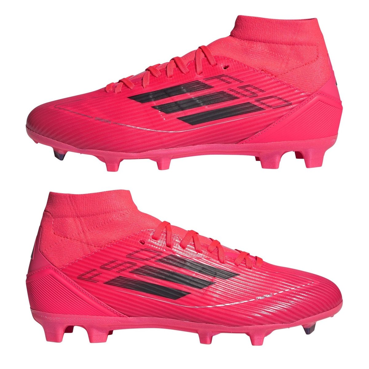 adidas F50 League Mid cut Womens Firm Ground Football Boots Pink Black 82.00