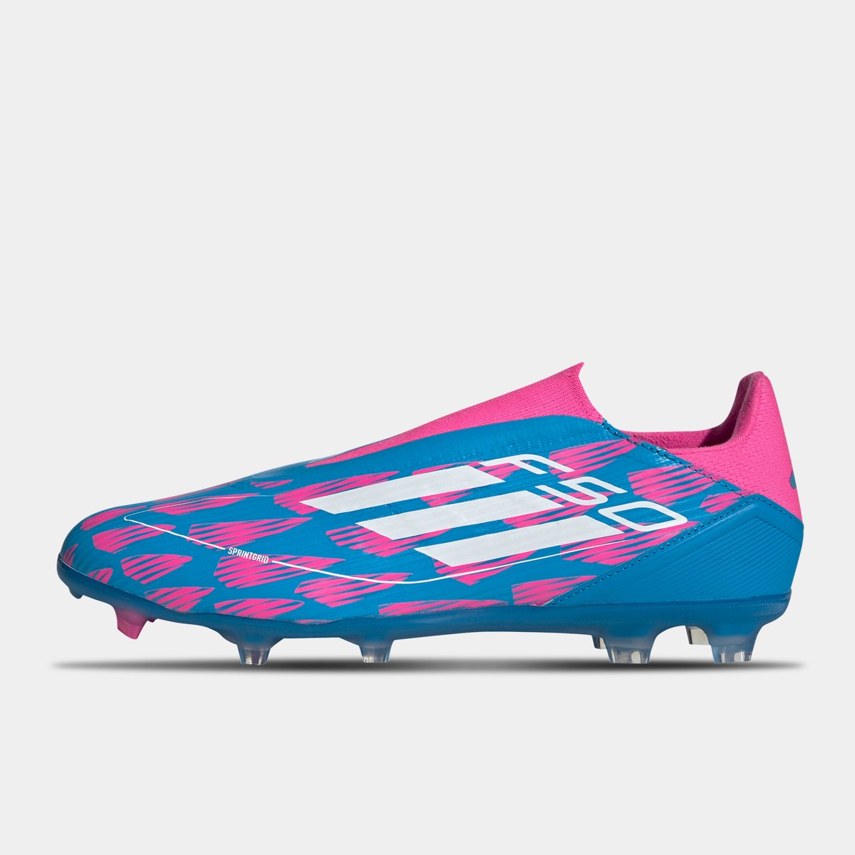 adidas F50 League Laceless Firm Ground Football Boots Blue Pink 73.00