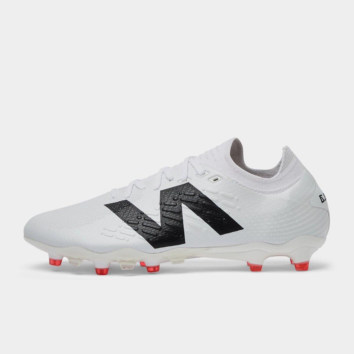 New balance black and white hot sale football boots