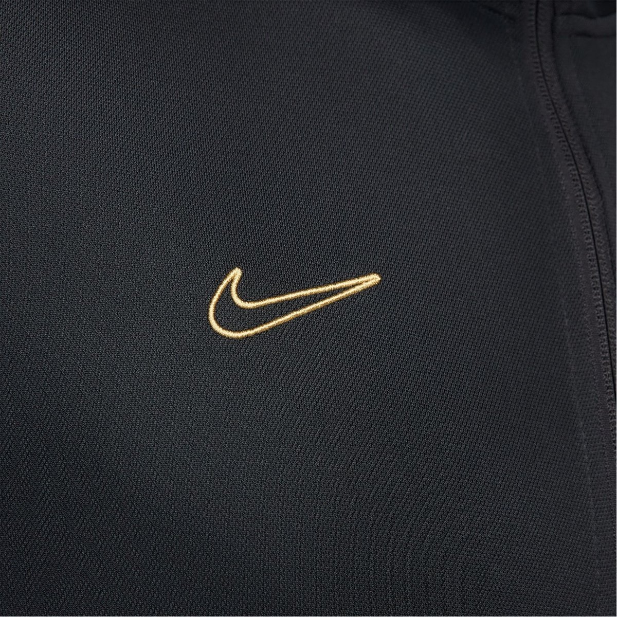 Nike black hot sale gold tracksuit