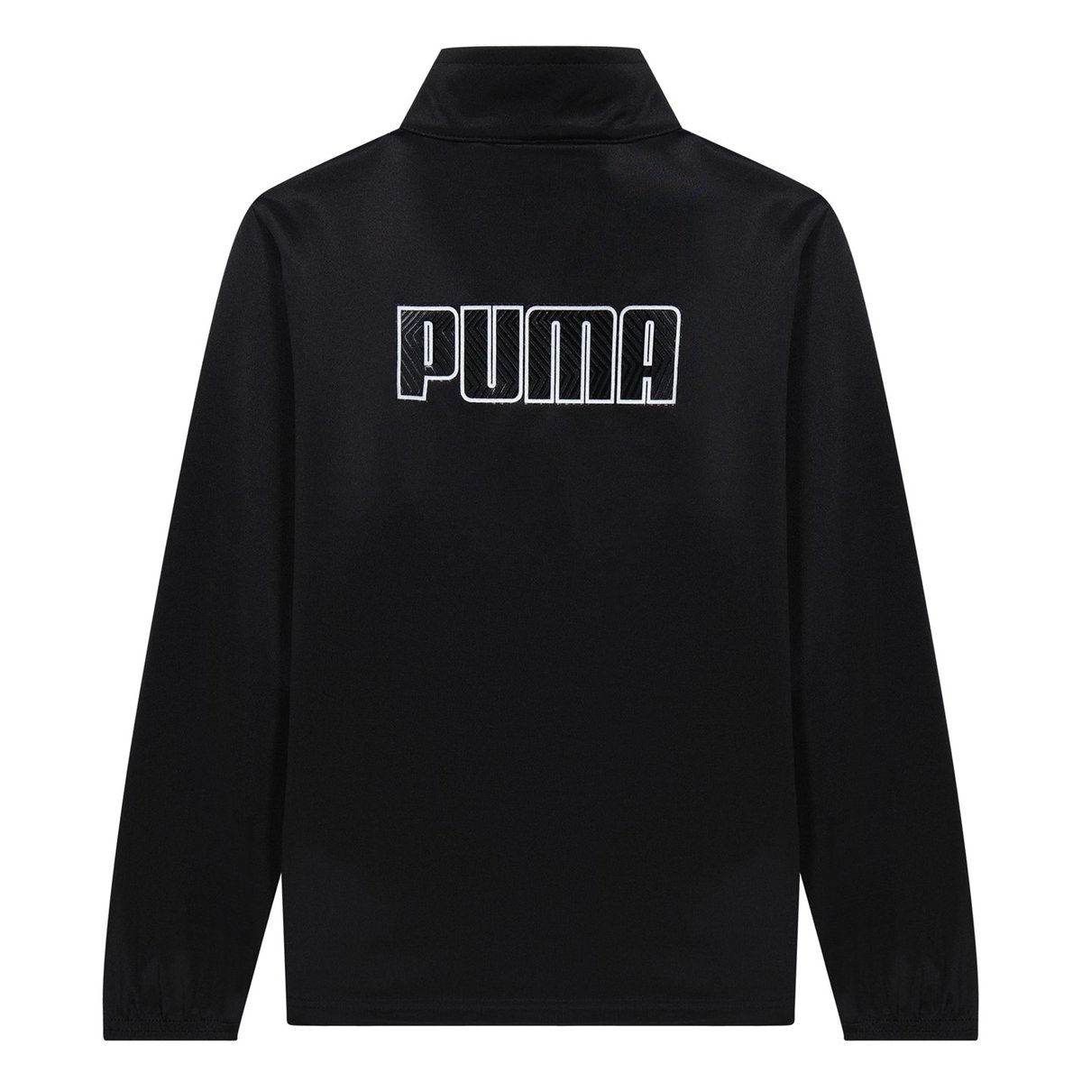 Puma Finesse Performance Quarter Zip Drill Top Junior Black Yellow 20.00