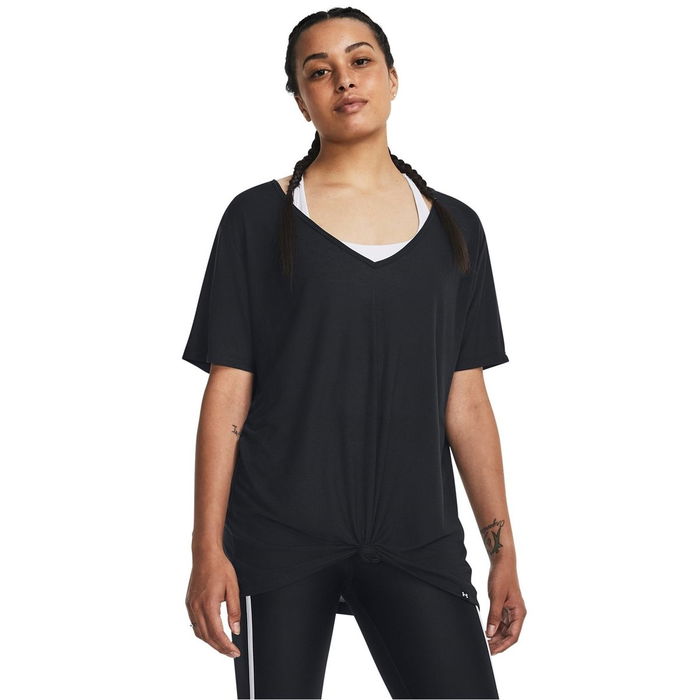 Armour Pjt Rck Completer Deep V T Gym Top Womens