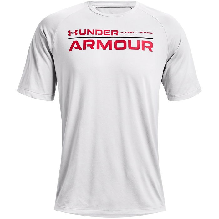 Armour Ua Tech 2.0 Wordmark Ss Gym Top Mens