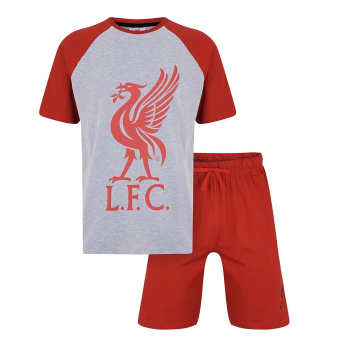 Mens Liverpool FC Short Sleeve Pj Set