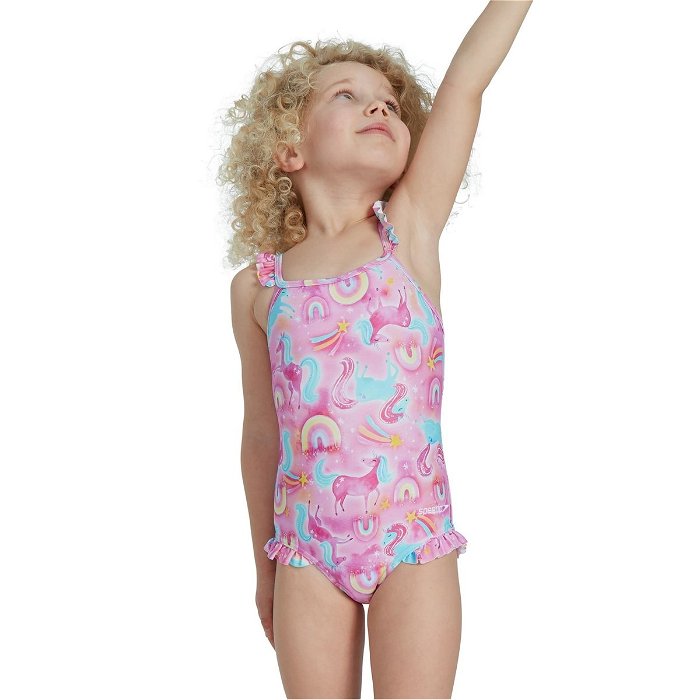 Thinstrap Frilled One Piece Infant Girls