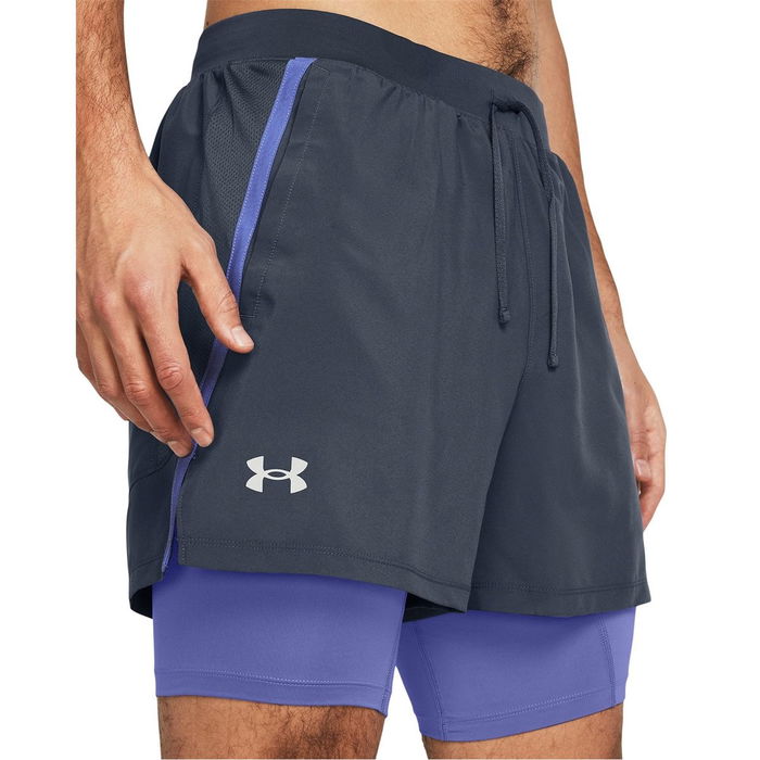 Armour UA Launch 2 in 1 7 Shorts Mens