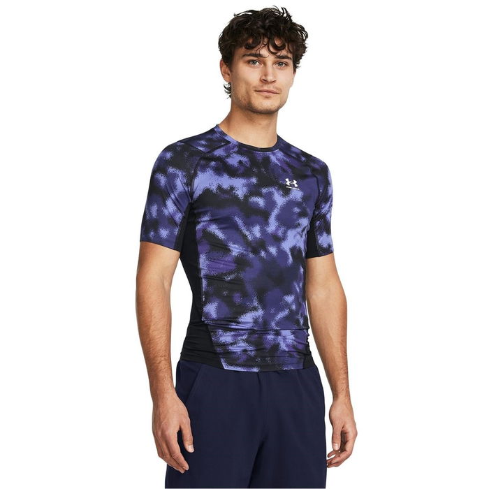 Armour Ua Hg Printed Ss Gym Top Mens