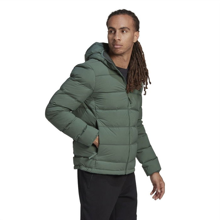 Helionic Stretch Hooded Down Jacket Mens