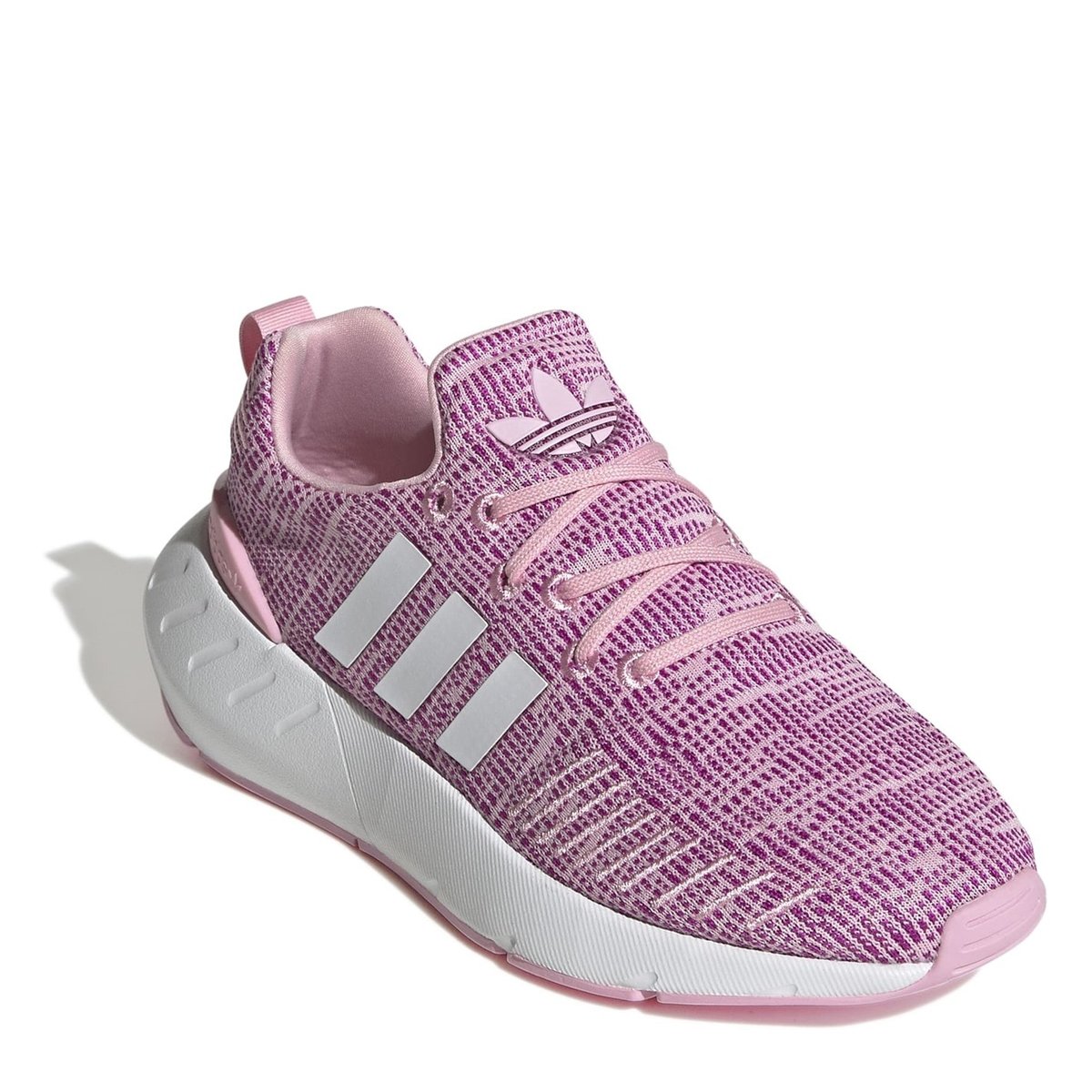 adidas Swift Run 22 Running Shoes Juniors Pink White 15.00