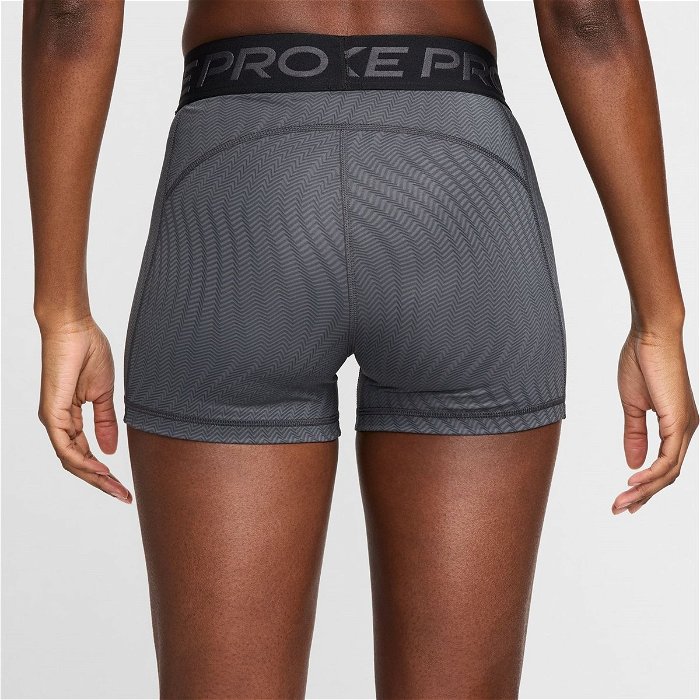 Pro Womens Dri FIT Mid Rise 3 Printed Shorts
