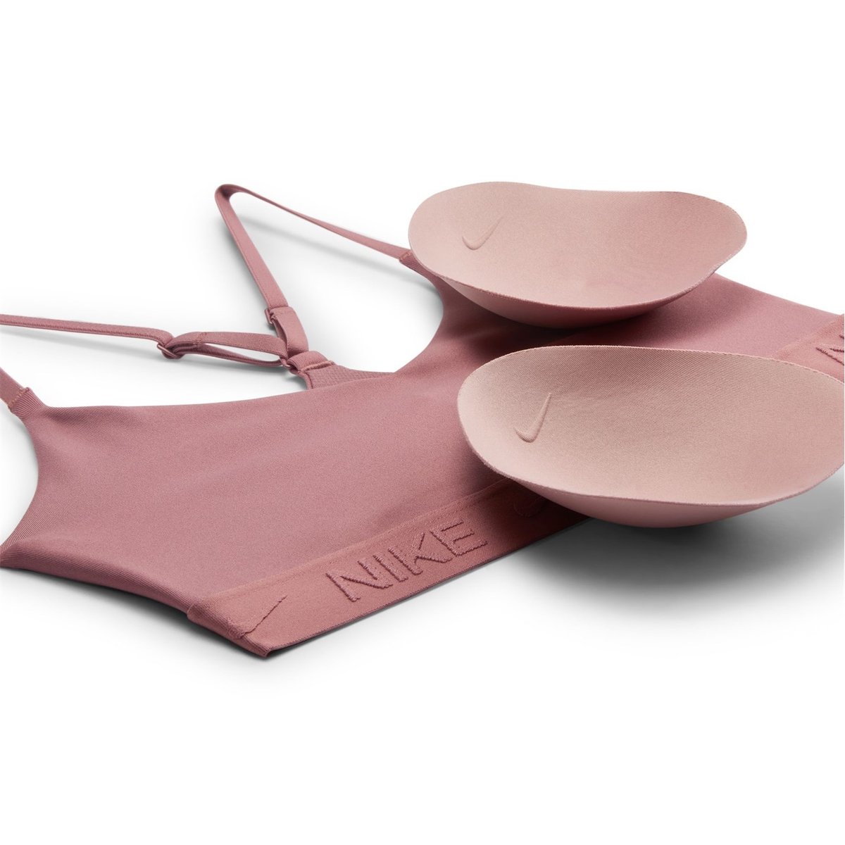 Nike training indy light bra in smokey mauve online