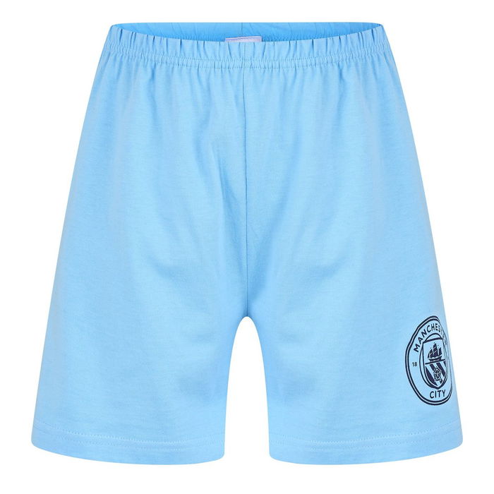 Boys Manchester City Short Sleeve Pj Set