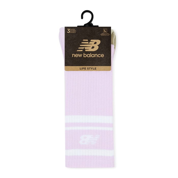 3 Pack Stripe Crew Socks