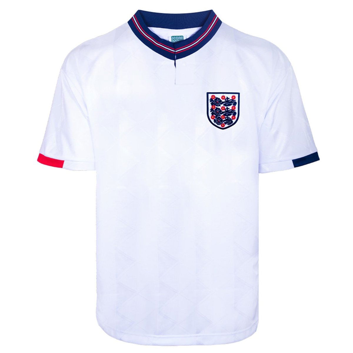 Score Draw England Home Shirt 1989 Adults White, £35.00