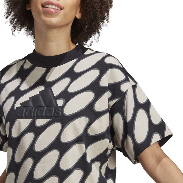 x Marimekko Future Icons 3 Stripes T Shirt Womens