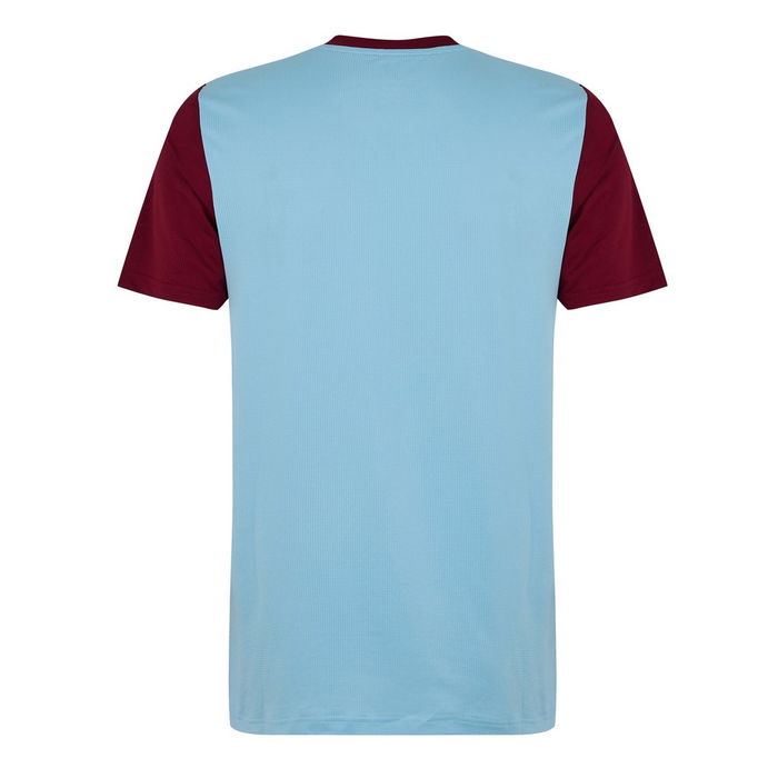 Aston Villa Players Training Short Sleeve T shirt Adults