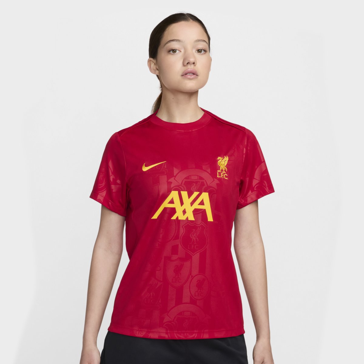 Nike Liverpool Academy Pro Pre Match Shirt 2024 2025 Womens Red 50.00