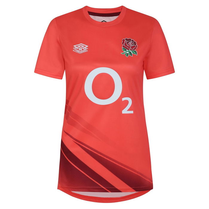 England Rugby Warm Up Shirt 2023 2024 Womens