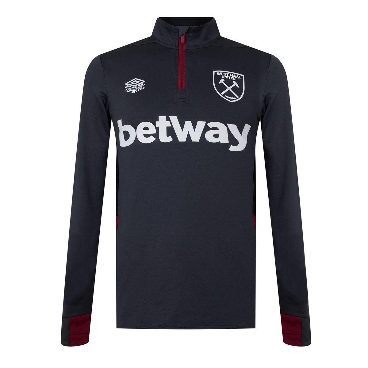 Umbro West Ham United 23/24 Mid-Layer Top - Carbon/Black/New