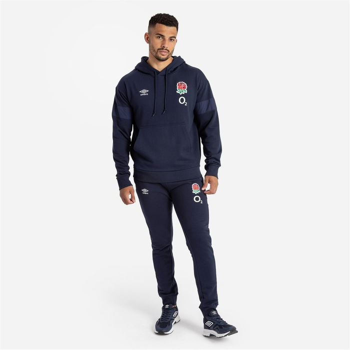 England Rugby Fleece Hoodie 2023 2024 Adults