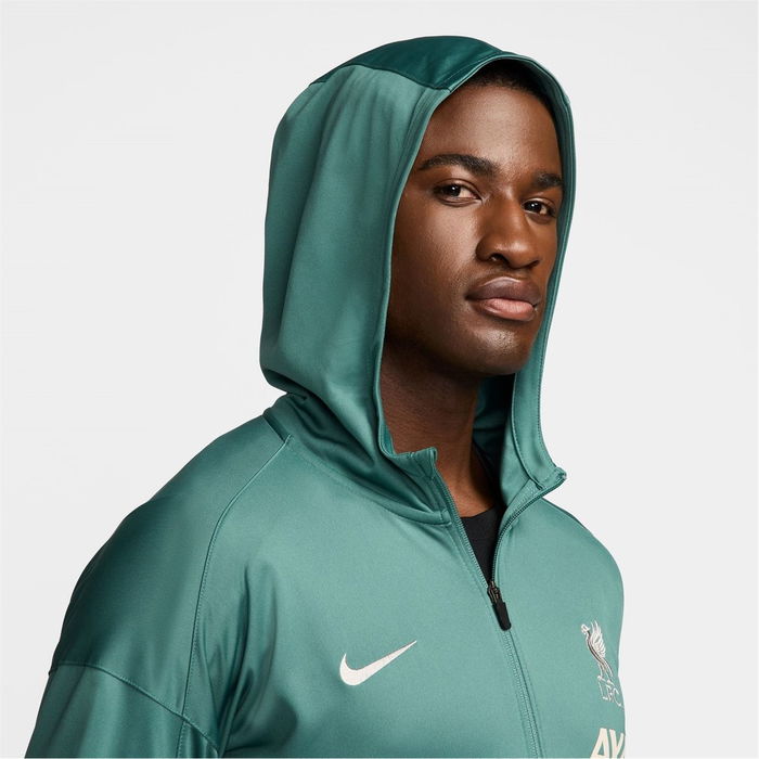 Liverpool Strike Hooded Tracksuit Top 2024 2025 Adults