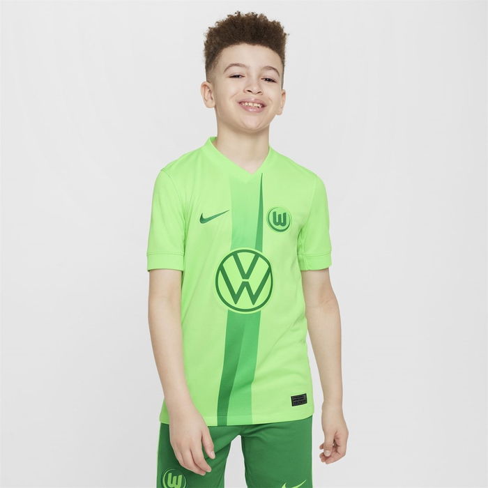 Wolfsburg Home Shirt 2024 2025 Juniors