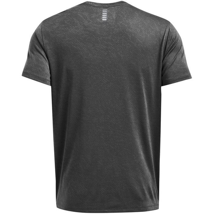 UA Launch Camo Shortsleeve Running Top Mens