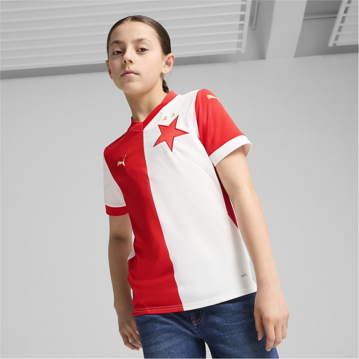 Slavia Prague Home Shirt 2024 2025 Juniors