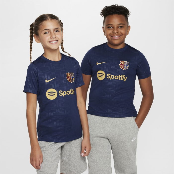 Barcelona Academy Pro Home Pre Match Shirt 2024 2025 Juniors