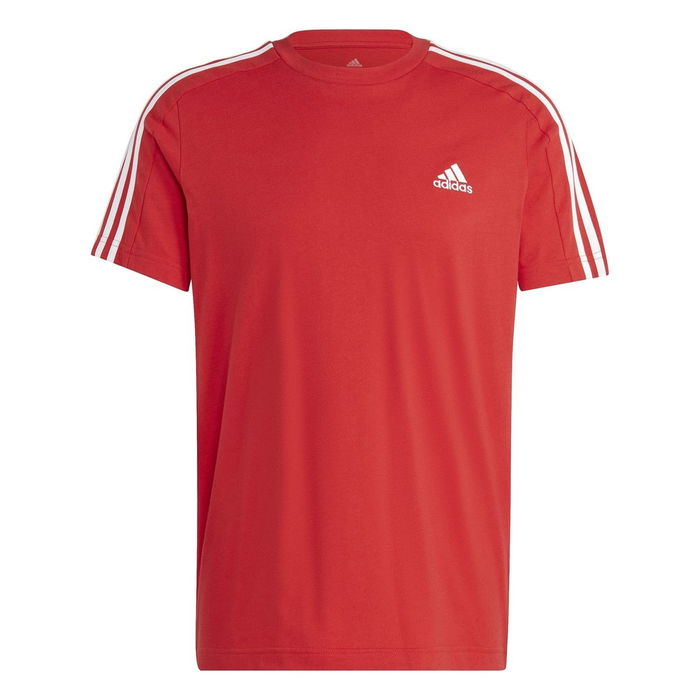 ESSENTIALS SINGLE JERSEY 3 STRIPES T SHIRT