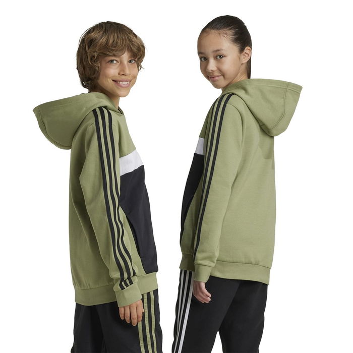 Tiberio 3 Stripes Colourblock Hoodie Juniors