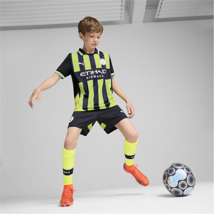 Manchester City Away Shorts 2024 2025 Juniors