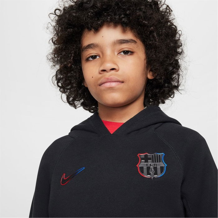 Barcelona Pullover Hoodie 2024 2025 Juniors