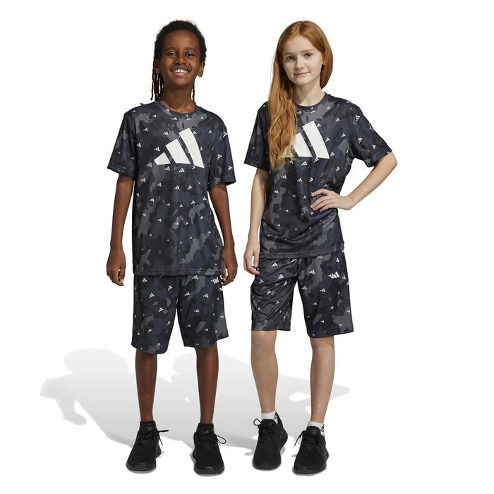 Train Essentials Seasonal Aeroready Allover Print Gym Short Unisex Kids