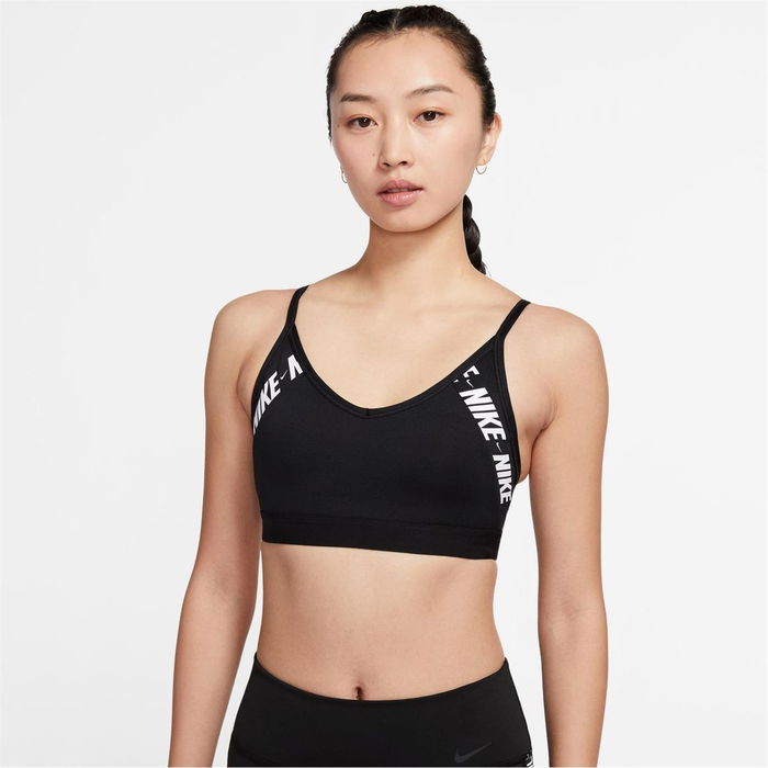 Indy Womens Light Support Logo Sports Bra Womens