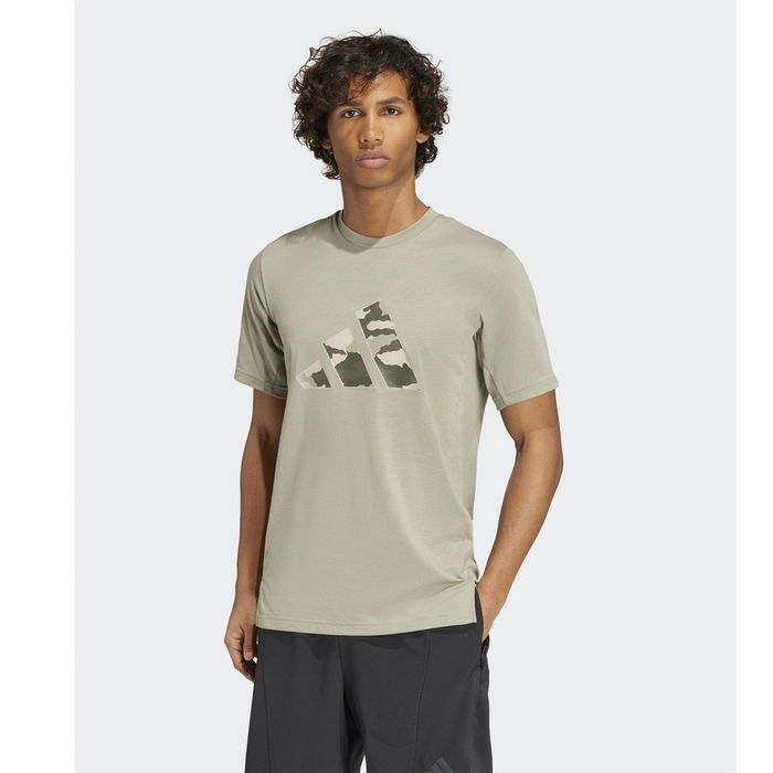 Train Essentials Camo Graphic Logo T Shirt Mens