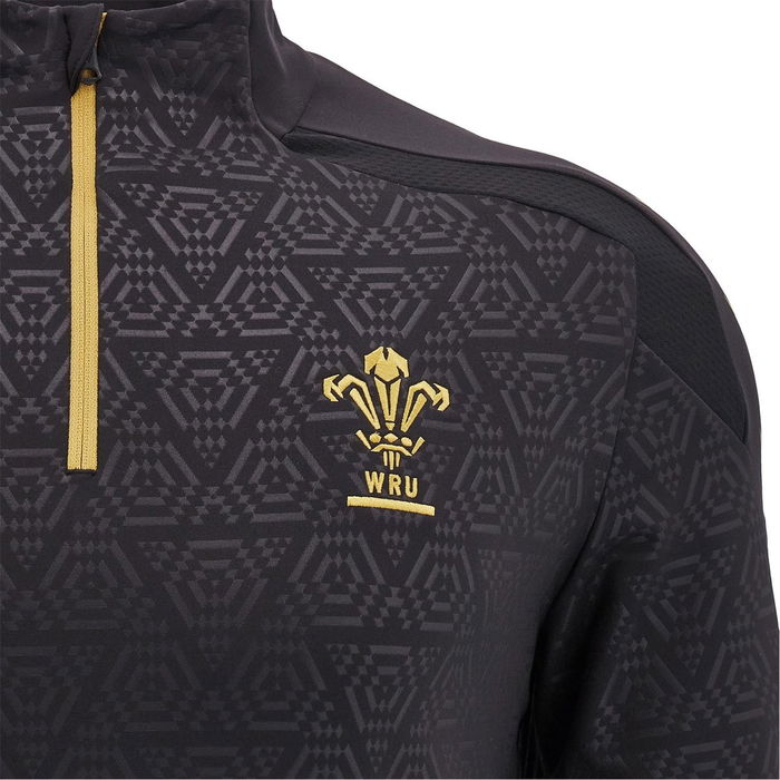 Wales 24/25 Quarter Zip Training Top Mens