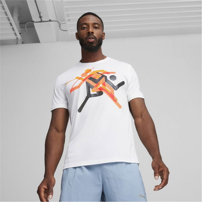 Run Faster Icons Graphic Tee Running Top Mens