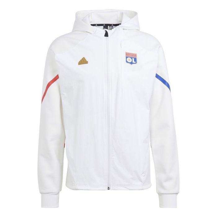 Olympique Lyonnais Designed for Gameday Full Zip Hoodie Adults